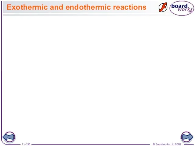 Exothermic and endothermic reactions