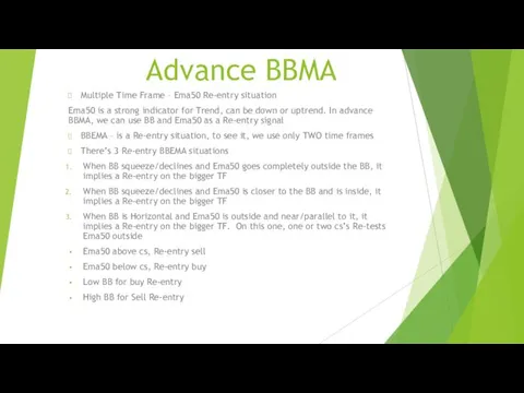 Advance BBMA Multiple Time Frame – Ema50 Re-entry situation Ema50 is