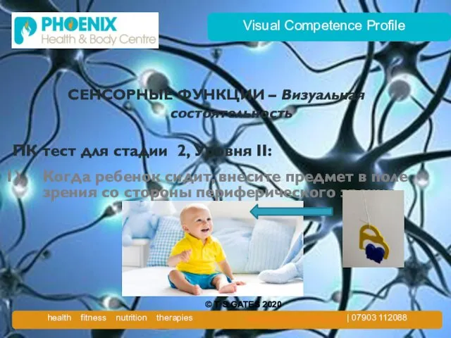 Visual Competence Profile СЕНСОРНЫЕ ФУНКЦИИ – Визуальная состоятельность ПК тест для