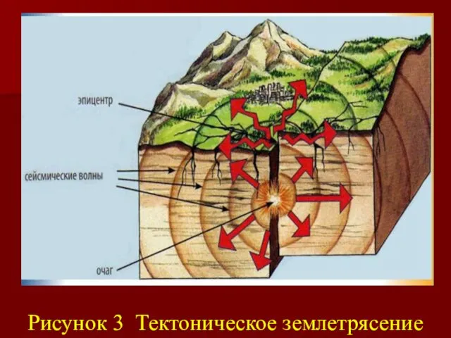 Рисунок 3 Тектоническое землетрясение