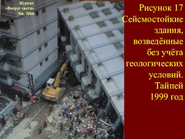 Журнал «Вокруг света» №6, 2008 Рисунок 17 Сейсмостойкие здания, возведённые без