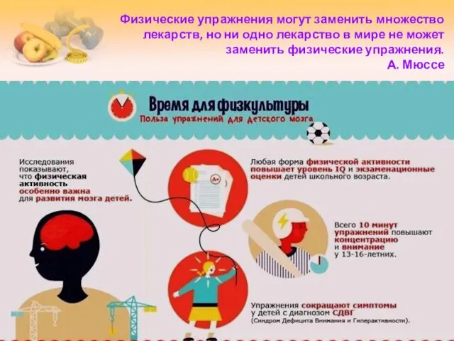 Физические упражнения могут заменить множество лекарств, но ни одно лекарство в