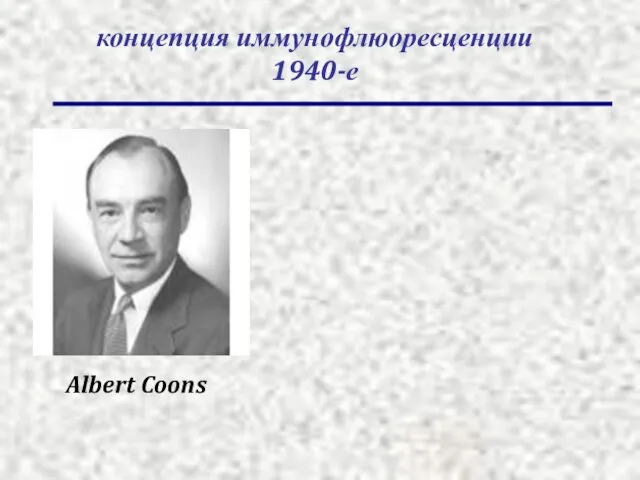 Albert Coons концепция иммунофлюоресценции 1940-е