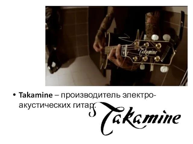 Takamine – производитель электро-акустических гитар.