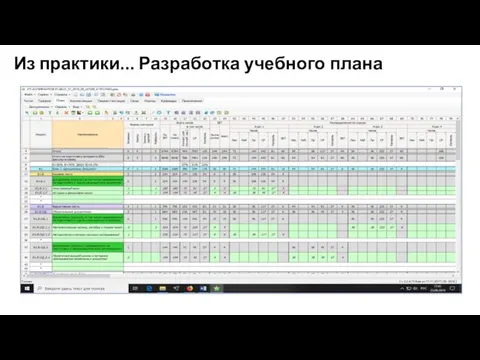 Из практики... Разработка учебного плана