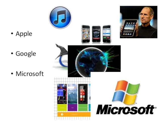 Apple Google Microsoft