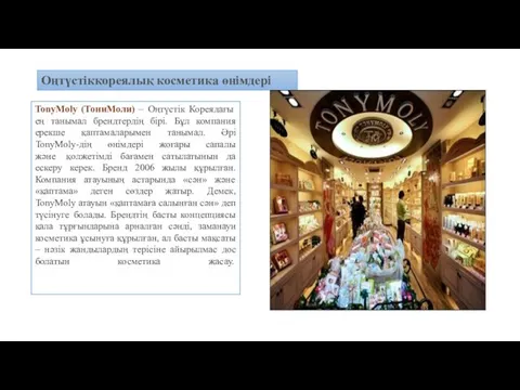 Оңтүстіккореялық косметика өнімдері TonyMoly (ТониМоли) – Оңтүстік Кореядағы ең танымал брендтердің