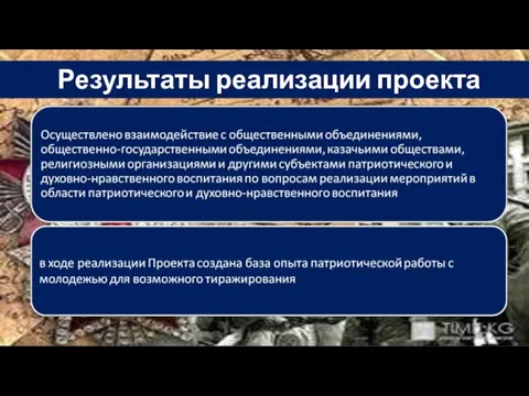 Результаты реализации проекта