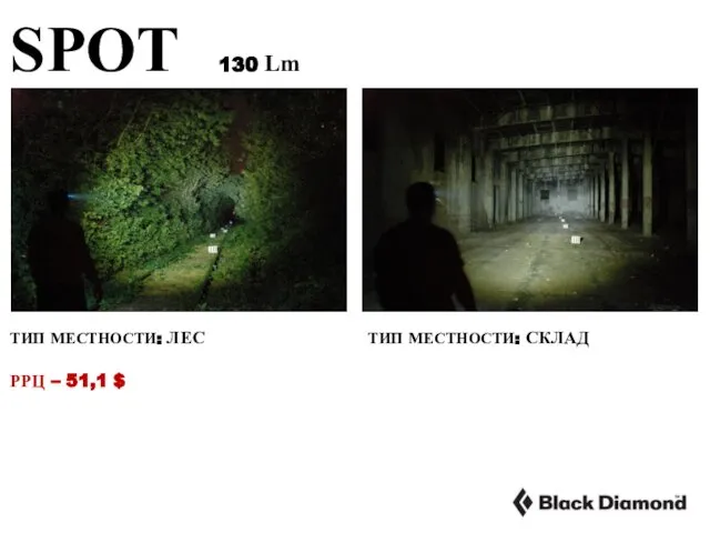 SPOT 130 Lm ТИП МЕСТНОСТИ: ЛЕС РРЦ – 51,1 $ ТИП МЕСТНОСТИ: СКЛАД