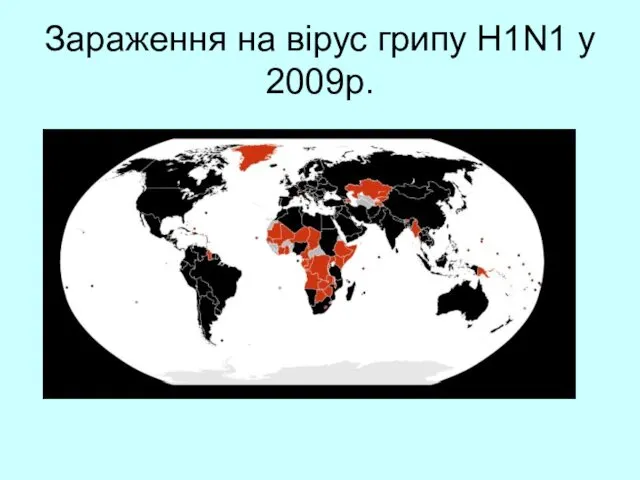 Зараження на вірус грипу H1N1 у 2009р.