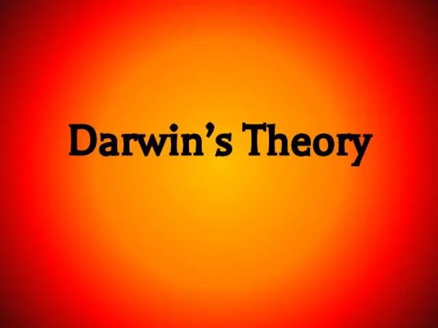 Darwin’s Theory