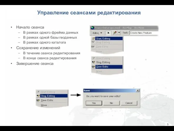 Управление сеансами редактирования Начало сеанса В рамках одного фрейма данных В