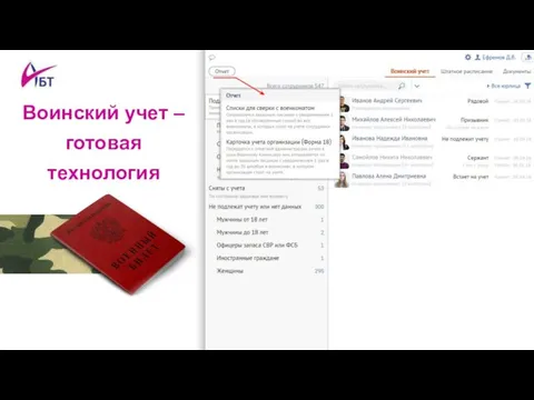 Стикер 1 Стикер 2 Стикер 1 Воинский учет – готовая технология