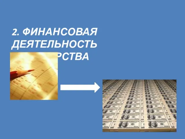 2. ФИНАНСОВАЯ ДЕЯТЕЛЬНОСТЬ ГОСУДАРСТВА