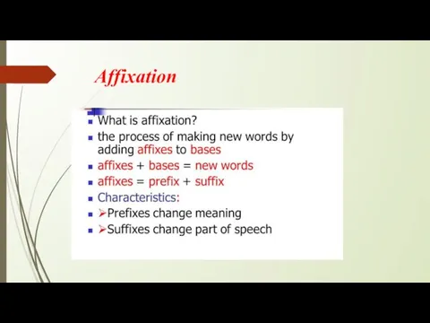 Affixation