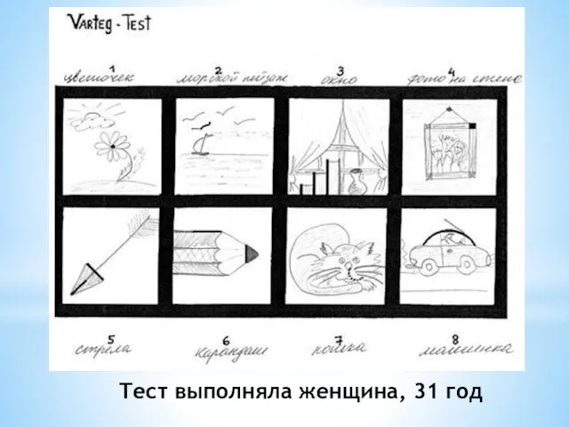 Тест выполняла женщина, 31 год