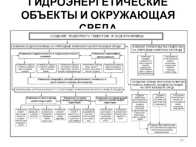 ГИДРОЭНЕРГЕТИЧЕСКИЕ ОБЪЕКТЫ И ОКРУЖАЮЩАЯ СРЕДА