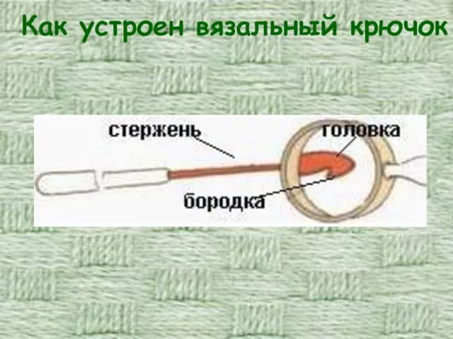 Как устроен вязальный крючок