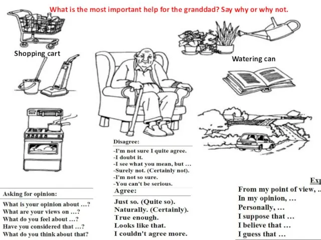 What is the most important help for the granddad? Say why