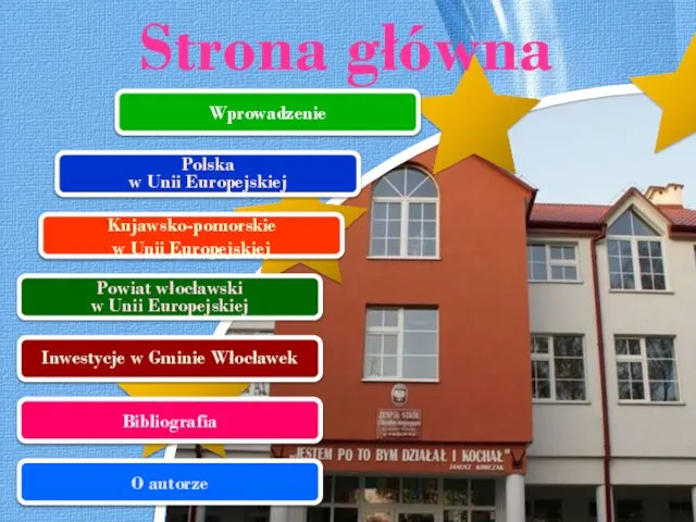 O autorze Bibliografia Inwestycje w Gminie Włocławek Powiat włocławski w Unii