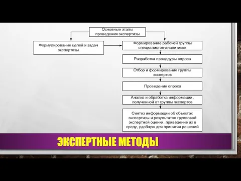 ЭКСПЕРТНЫЕ МЕТОДЫ