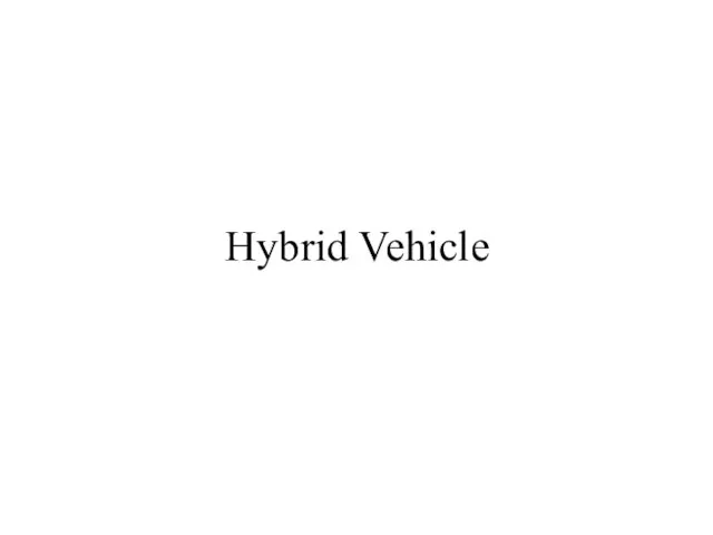 Hybrid Vehicle