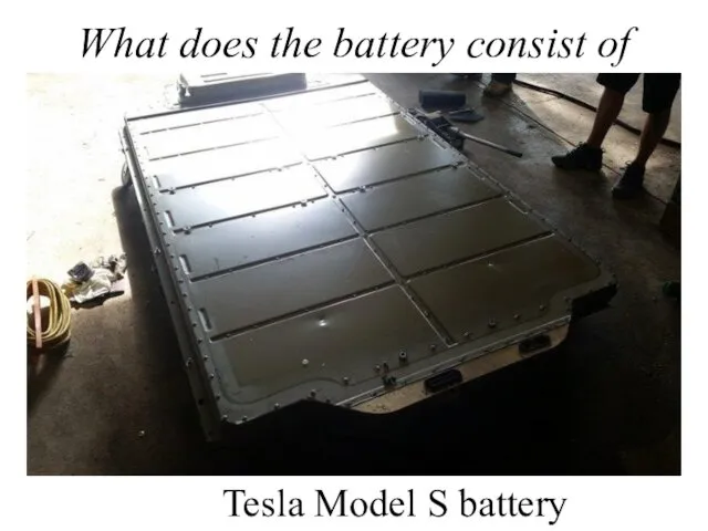 What does the battery consist of Tesla Model S battery