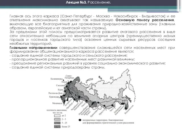 Главная ось этого каркаса (Санкт-Петербург - Москва - Новосибирск - Владивосток)