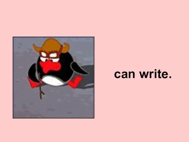 can write.