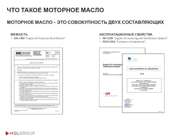 ЧТО ТАКОЕ МОТОРНОЕ МАСЛО ЭКСПЛУАТАЦИОННЫЕ СВОЙСТВА API 1509 “Engine Oil Licensing