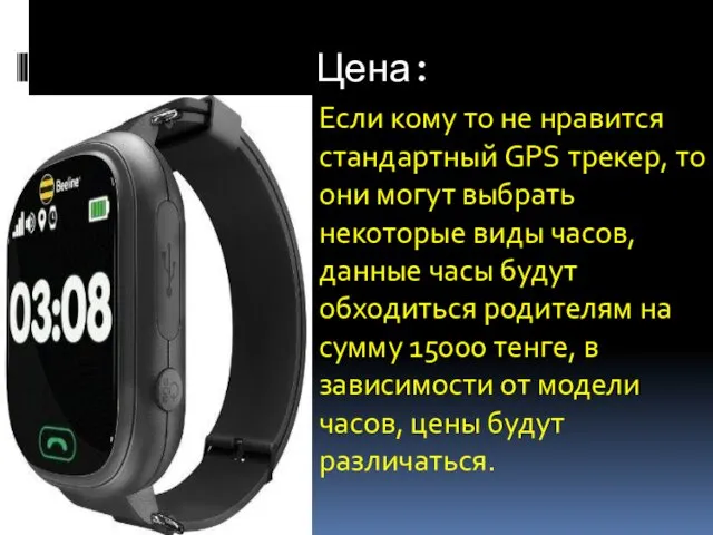 Цена: Если кому то не нравится стандартный GPS трекер, то они