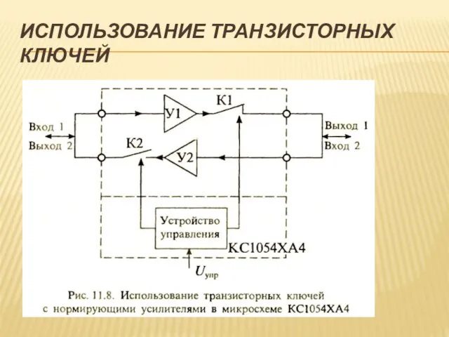 ИСПОЛЬЗОВАНИЕ ТРАНЗИСТОРНЫХ КЛЮЧЕЙ