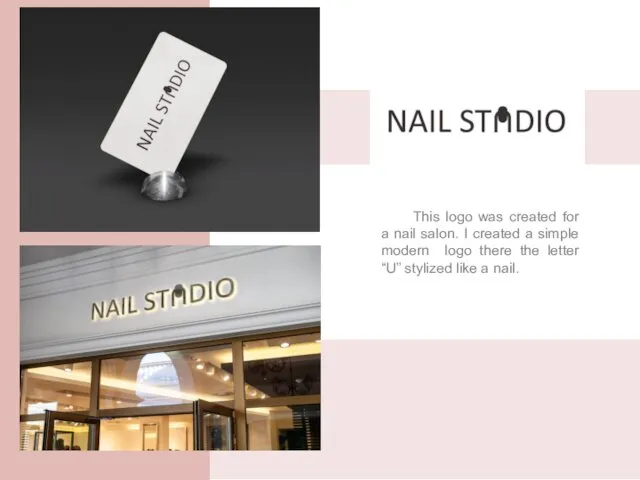 This logo was created for a nail salon. I created a