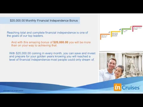 $20,000.00 Monthly Financial Independence Bonus Reaching total and complete financial independence