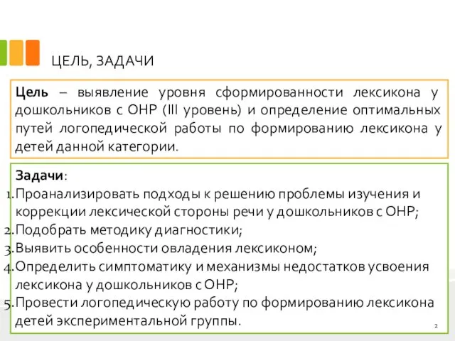 ЦЕЛЬ, ЗАДАЧИ Задачи: Проанализировать подходы к решению проблемы изучения и коррекции