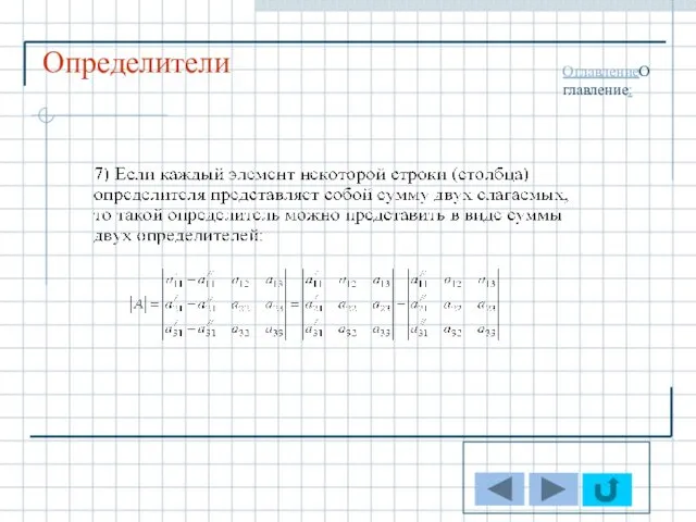 Определители ОглавлениеОглавление: