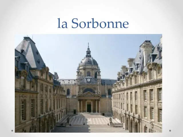 la Sorbonne