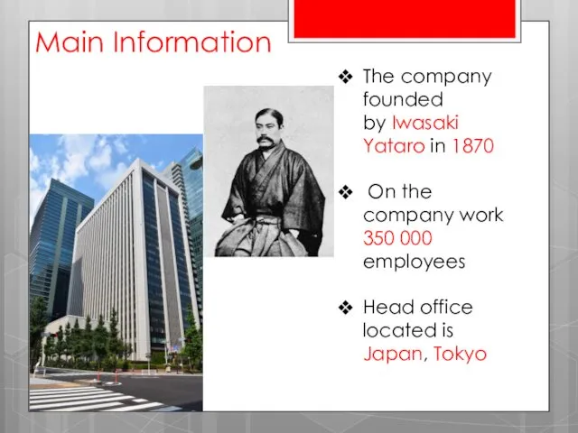 The company founded by Iwasaki Yataro in 1870 On the company