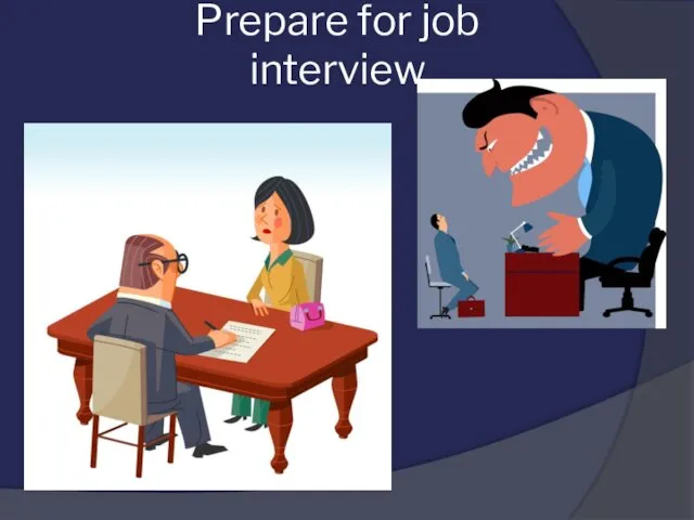 Prepare for job interview