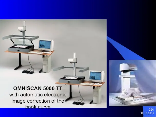 11.10.2018 OMNISCAN 5000 TT with automatic electronic image correction of the book curve