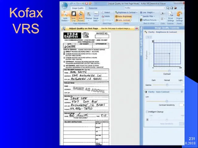 11.10.2018 Kofax VRS