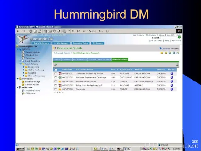 11.10.2018 Hummingbird DM