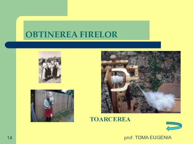 prof. TOMA EUGENIA OBTINEREA FIRELOR TOARCEREA
