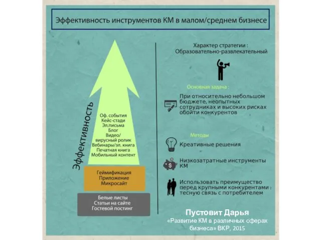 Пустовит Дарья «Развитие КМ в различных сферах бизнеса» ВКР, 2015