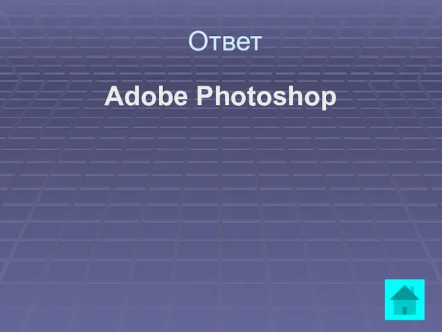 Ответ Adobe Photoshop