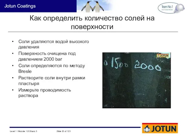 Как определить количество солей на поверхности Соли удаляются водой высокого давления