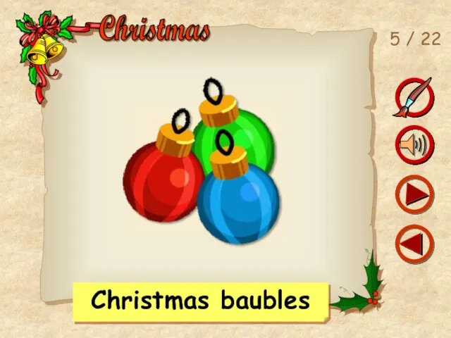 5 / 22 Christmas baubles