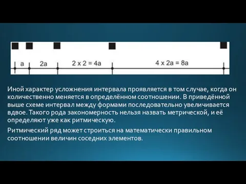 Иной характер усложнения интервала проявляется в том случае, когда он количественно