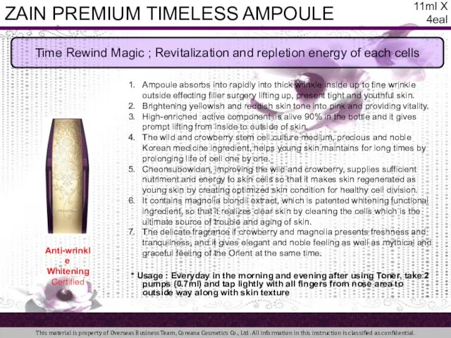 Time Rewind Magic ; Revitalization and repletion energy of each cells