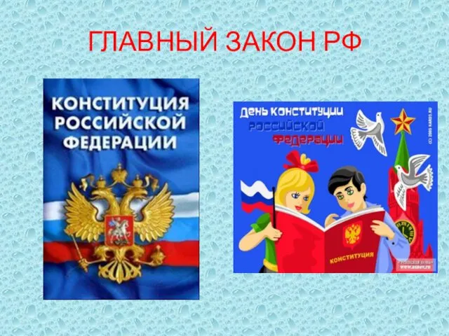 ГЛАВНЫЙ ЗАКОН РФ